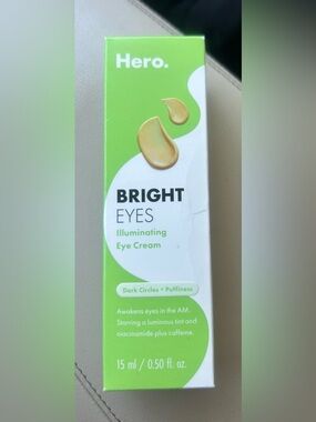 Hero Cosmetics Bright Eyes Illuminating Eye Cream 0.50oz Dark Circles Puffiness